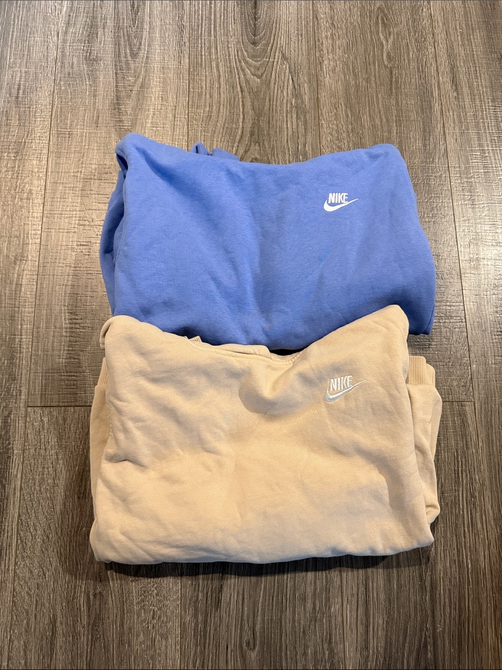 Nike Kids Sweatshirts (2)- Blue and Tan
